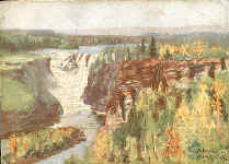 Kakebaka Falls on the Kaministiquia River, Pr. of Ontario