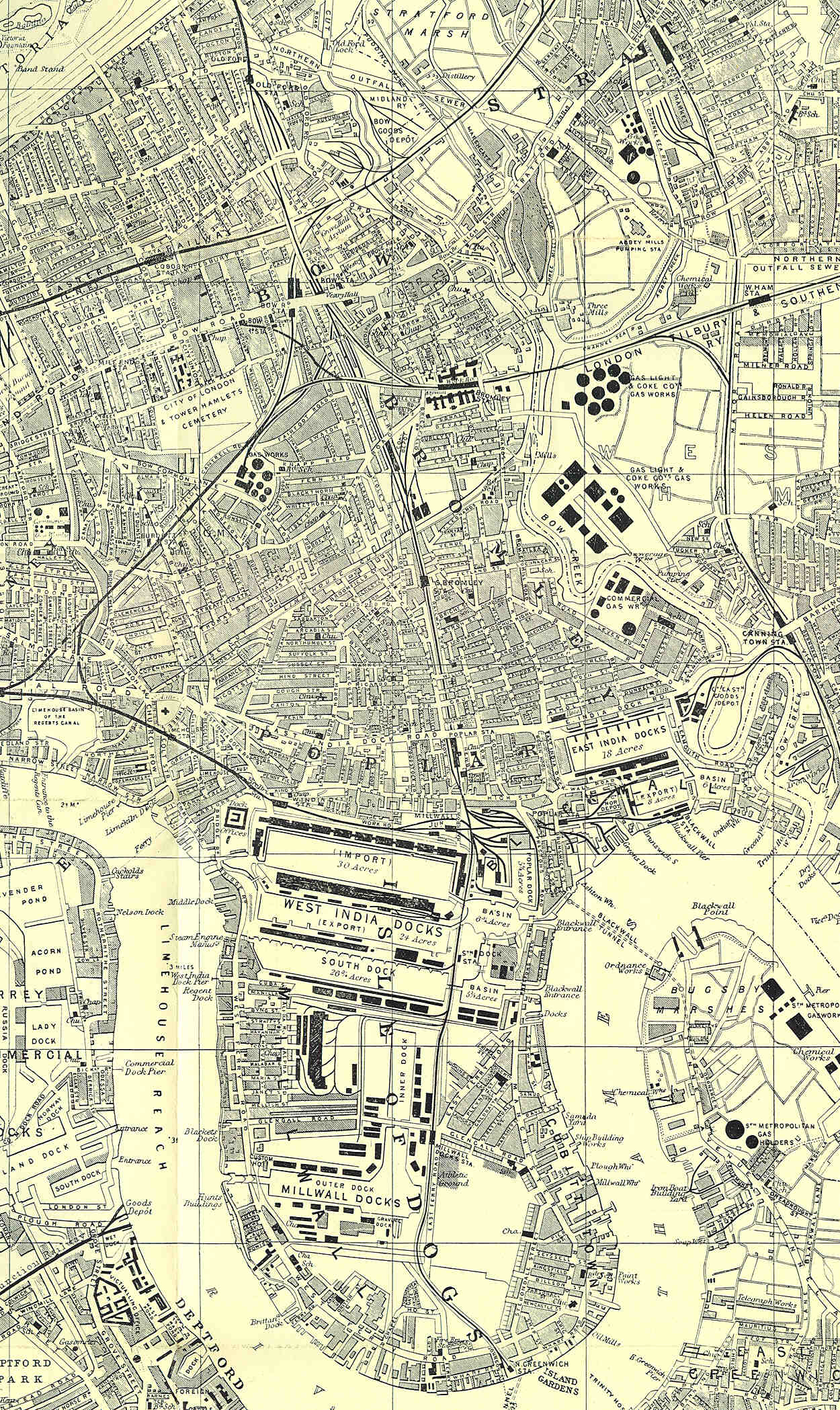 1952 - Poplar Borough Council, "Folding Plan of Poplar"