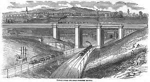 Viaduct across the Great Northern Railway. Click to see the full-size image.