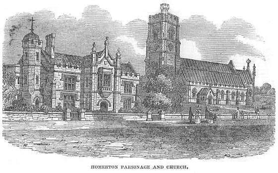 Homerton parsonage and church