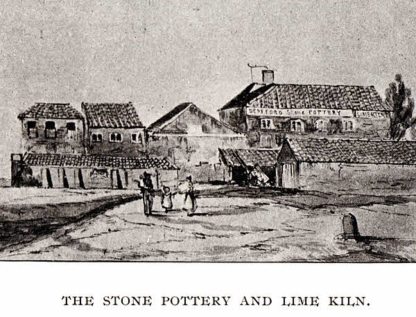 Watercolour of the Deptford Pottery
