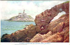 Mumbles Lighthouse and Natural Arch, Swansea