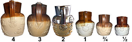 Various sizes of jugs