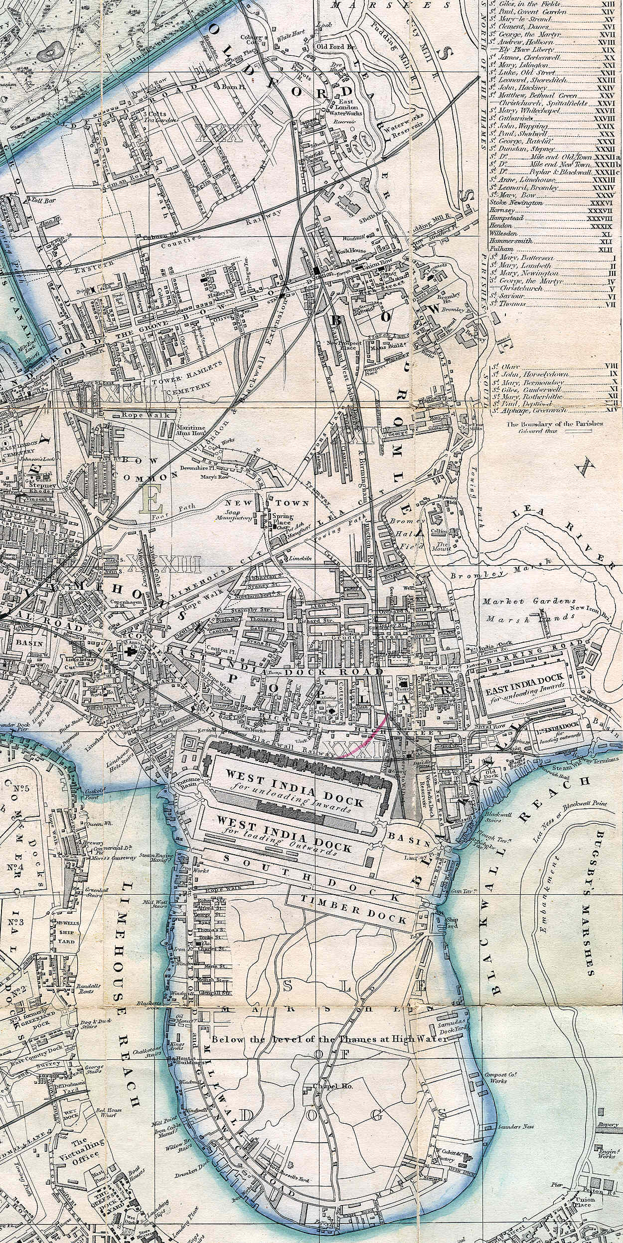 1861 - Cross, "New Plan of London"