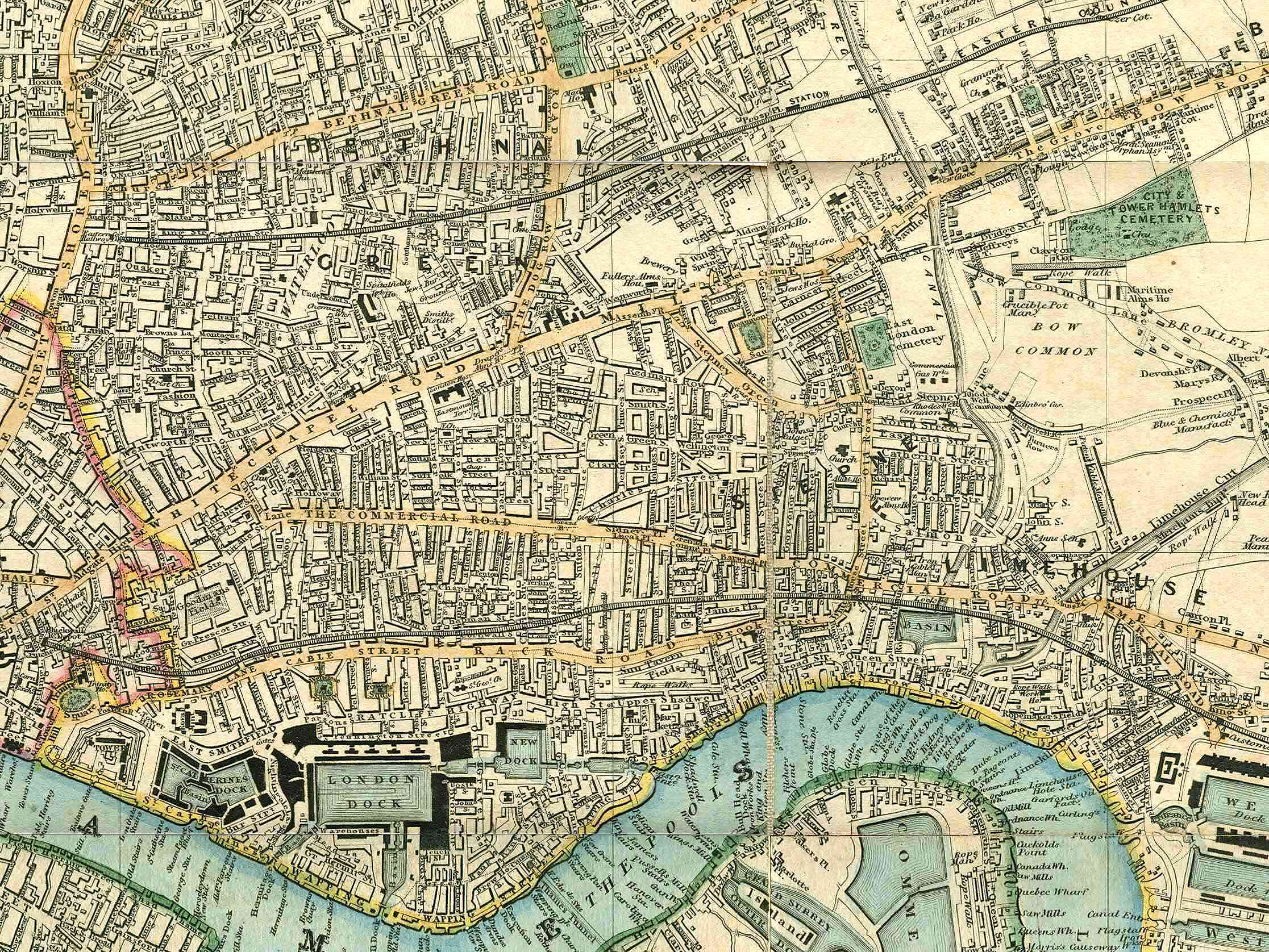 1844 - Wyld, "New Plan of London"
