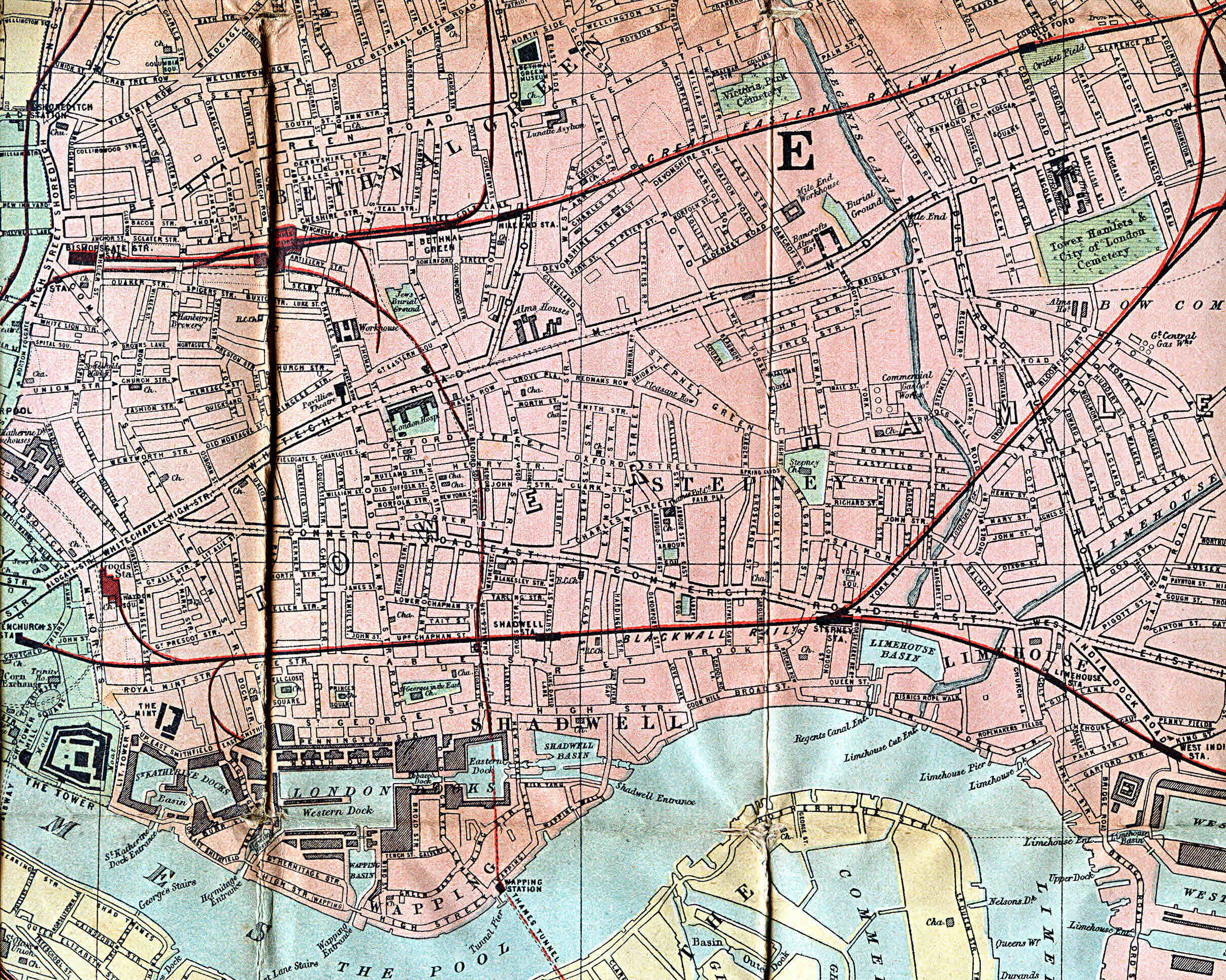 1875 - W.H. Smith and Sons, "Plan of London"