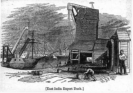 East India export dock, ca. 1842