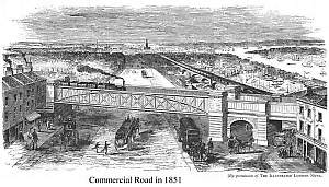 Bow Spring Bridge, Stepney Station. Click to see the full-size image.