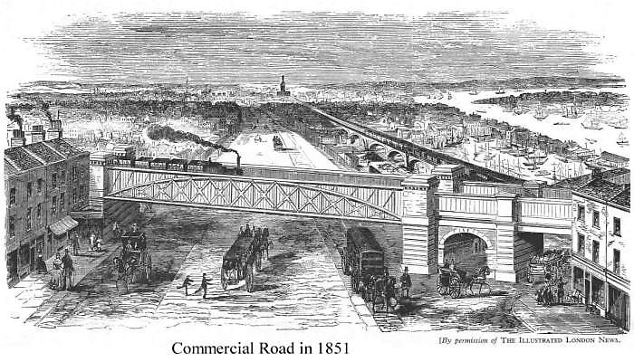 The Commercial Road in 1851