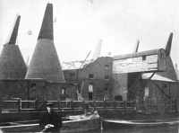 The Maltings, Bromley, in the first stage of demolition, 1934, by William Whiffin