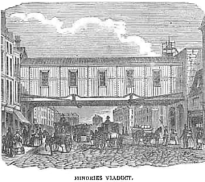 Minories viaduct, 1851