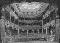The auditorium of the Royalty Theatre, Well Close, in 1785