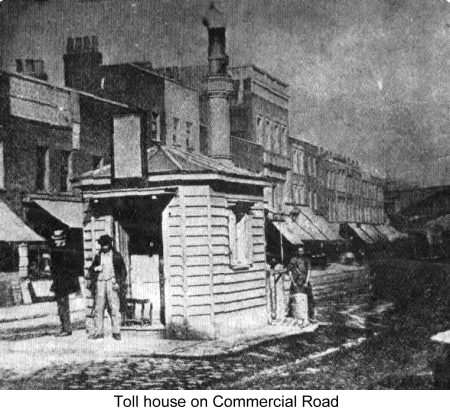 Toll House by White Horse Street (removed August 1871)